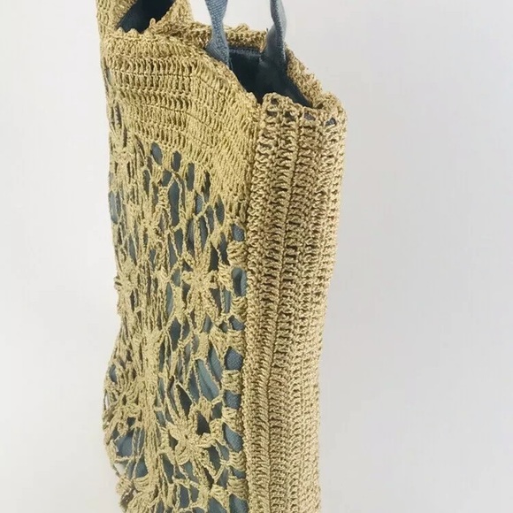 🅾️SOLD🅾️Newport News Bohemian Beach Bag Purse Cr - Picture 4 of 9